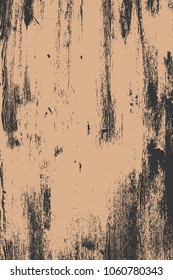 Grunge wood overlay vertical texture. Vector illustration background in brown and dark gray. Natural rustic distressed backdrop.