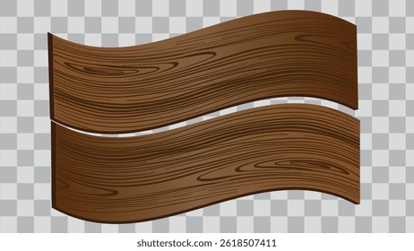 Grunge wood texture background wall or interior board material. Natural surface cartoon wood parquet wave