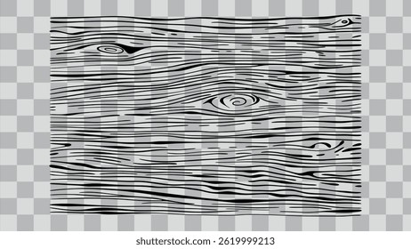 Grunge wood texture background wall or interior board material with transparent background. Natural surface cartoon wood	