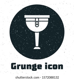 Grunge Wooden pirate leg icon isolated on white background.  Vector Illustration