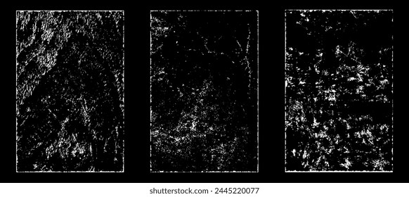 Grunge getragen Papier-Effekt. Texturstempel mit altem Papier überlagern. Stempel Notkorn Oberflächenstaub und raues Hintergrundkonzept. Illustration über Objekt platzieren, um Grunge-Effekt zu erzeugen. Vektorgrafik EPS10.