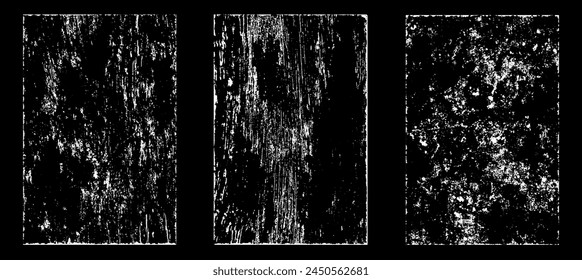 Grunge getragen Papier-Effekt. Texturstempel mit altem Papier überlagern. Stempel Notkorn Oberflächenstaub und raues Hintergrundkonzept. Illustration über Objekt platzieren, um Grunge-Effekt zu erzeugen. Vektorgrafik EPS10.
