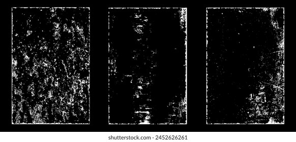 Grunge getragen Papier-Effekt. Texturstempel mit altem Papier überlagern. Stempel Notkorn Oberflächenstaub und raues Hintergrundkonzept. Illustration über Objekt platzieren, um Grunge-Effekt zu erzeugen. Vektorgrafik EPS10.