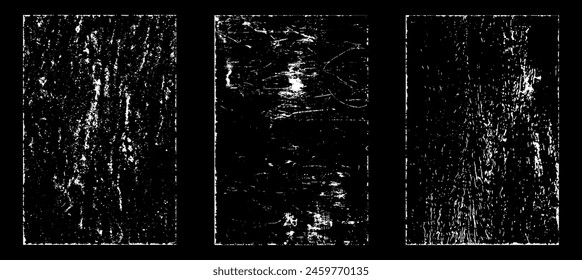 Grunge efecto de papel desgastado. Superponer estampillas de textura con papel antiguo. Sellos de polvo de superficie de grano de socorro y concepto de fondo áspero. Lugar de la ilustración sobre el objeto para crear efecto grunge. Vector EPS10.
