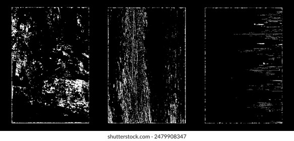 Grunge getragen Papier-Effekt. Texturstempel mit altem Papier überlagern. Stempel Notkorn Oberflächenstaub und raues Hintergrundkonzept. Illustration über Objekt platzieren, um Grunge-Effekt zu erzeugen. Vektorgrafik EPS10.
