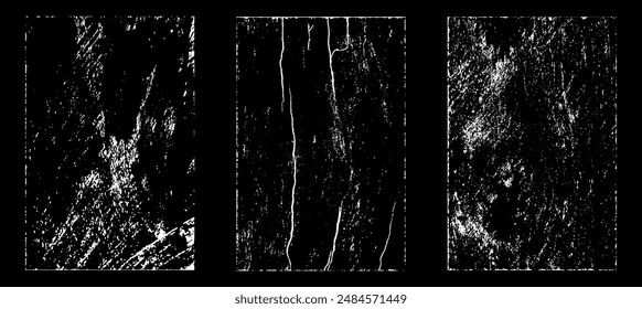 Grunge getragen Papier-Effekt. Texturstempel mit altem Papier überlagern. Stempel Notkorn Oberflächenstaub und raues Hintergrundkonzept. Illustration über Objekt platzieren, um Grunge-Effekt zu erzeugen. Vektorgrafik EPS10.