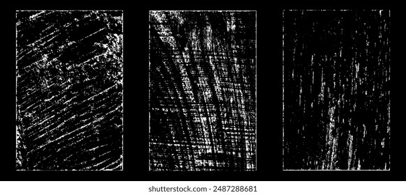 Grunge efecto de papel desgastado. Superponer estampillas de textura con papel antiguo. Sellos de polvo de superficie de grano de socorro y concepto de fondo áspero. Lugar de la ilustración sobre el objeto para crear efecto grunge. Vector EPS10.