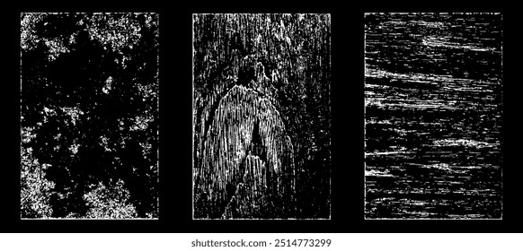 Grunge-Papiereffekt. Texturstempel mit altem Papier überlagern. Briefmarken Distress Korn Oberfläche Staub und rauen Hintergrund Konzept. Illustration Platz über Objekt Grunge-Effekt zu schaffen. Vektor-EPS10.
