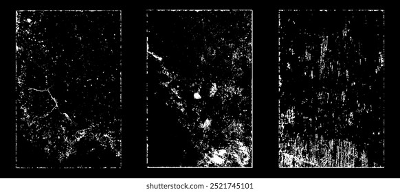 Efeito de papel usado grunge. Sobreponha carimbos de textura com papel antigo. Carimbos afligir pó de superfície de grão e conceito de fundo áspero. Colocar ilustração sobre objeto para criar efeito grunge. Vetor EPS10.