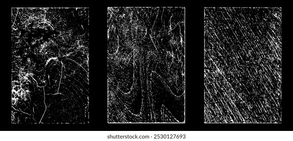 Grunge-Papiereffekt. Texturstempel mit altem Papier überlagern. Briefmarken Distress Korn Oberfläche Staub und rauen Hintergrund Konzept. Illustration Platz über Objekt Grunge-Effekt zu schaffen. Vektor-EPS10.