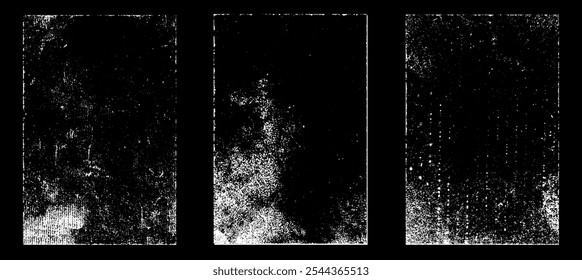 Efeito de papel usado grunge. Sobreponha carimbos de textura com papel antigo. Carimbos afligir pó de superfície de grão e conceito de fundo áspero. Colocar ilustração sobre objeto para criar efeito grunge. Vetor EPS10.