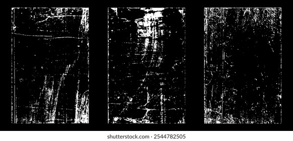 Efeito de papel usado grunge. Sobreponha carimbos de textura com papel antigo. Carimbos afligir pó de superfície de grão e conceito de fundo áspero. Colocar ilustração sobre objeto para criar efeito grunge. Vetor EPS10.

