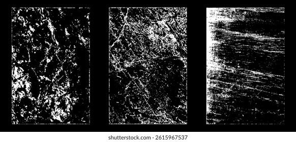 
Grunge worn paper effect. Overlay texture stamps with old paper. Stamps distress grain surface dust and rough background concept. Illustration place over object to create grunge effect. Vector EPS10.
