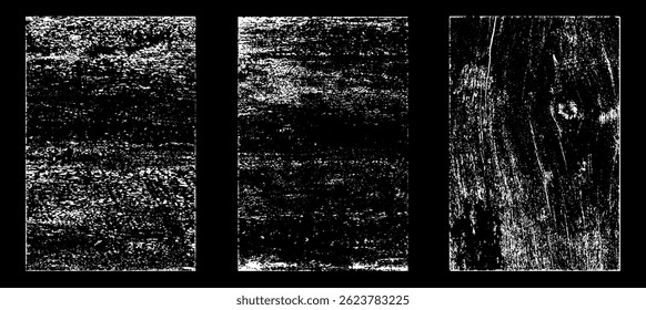 Grunge worn paper effect. Overlay texture stamps with old paper. Stamps distress grain surface dust and rough background concept. Illustration place over object to create grunge effect. Vector EPS10.