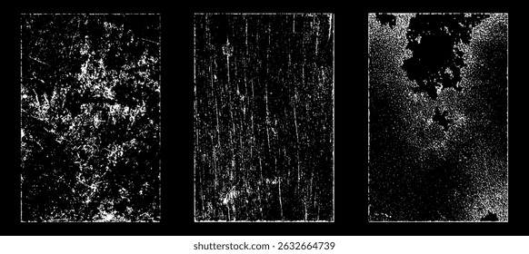 Grunge-Papiereffekt. Texturstempel mit altem Papier überlagern. Briefmarken Distress Korn Oberfläche Staub und rauen Hintergrund Konzept. Illustration Platz über Objekt Grunge-Effekt zu schaffen. Vektor-EPS10.