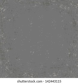 Grunge worn texture. Gray background