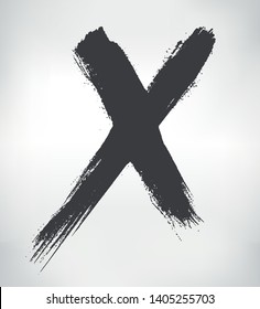 Grunge x mark.Abstract logo x .