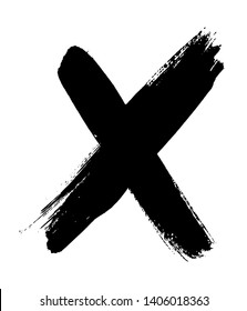 Grunge x mark.Abstract logo x design.