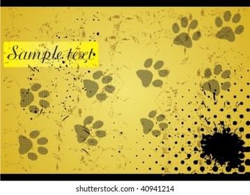 Grunge yellow background with for your text.