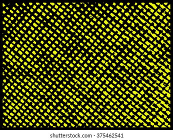 Grunge yellow broken lines texture - abstract isolated stock vector template - easy to use
