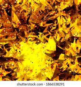 Grunge yellow and brown seamless texture. Abstract vector background for web page, banners backdrop, fabric, home decor, wrapping