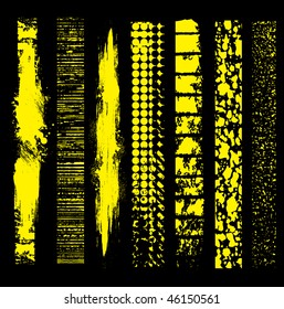 Grunge yellow Line Brushes. Check my portfolio for more brushes