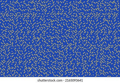 Grunge yellow lines and dots on a blue background - Vector illustration