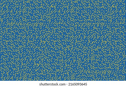 farbige gelbe Linien und Punkte auf blauem Hintergrund - Vektorgrafik