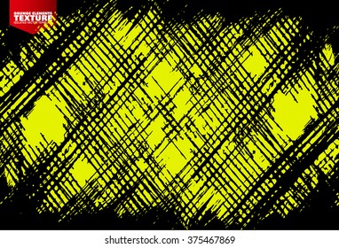 Grunge yellow lines texture - abstract isolated stock vector template - easy to use
