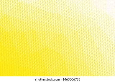 Grunge yellow white halftone dots pattern texture background. Low poly design. Modern gradient monochrome dotted vector illustration. Abstract wavy lines