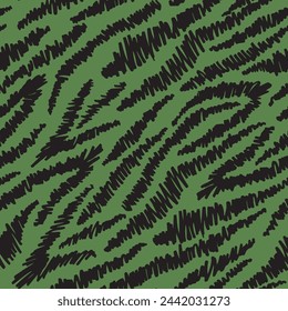 Grunge zebra print seamless pattern