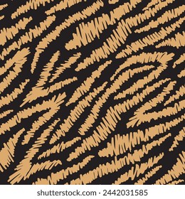 Grunge zebra print seamless pattern
