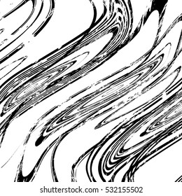 Grunge zebra wavy lines of overlay basis texture for your design. EPS10 vector.