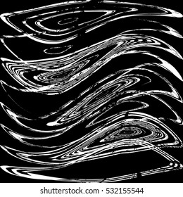 Grunge zebra wavy lines of overlay basis texture for your design. EPS10 vector.