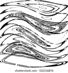 Grunge zebra wavy lines of overlay basis texture for your design. EPS10 vector.