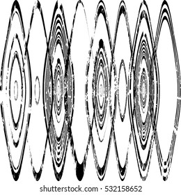 Grunge zebra wavy lines of overlay basis texture for your design. EPS10 vector.