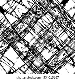 Grunge zebra wavy lines of overlay basis texture for your design. EPS10 vector.