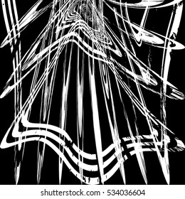 Grunge zebra wavy lines of overlay basis texture for your design. EPS10 vector.