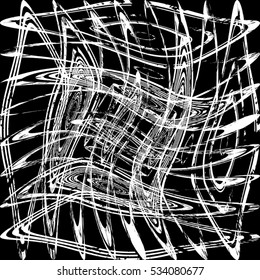 Grunge zebra wavy lines of overlay basis texture for your design. EPS10 vector.