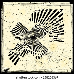 Grunge zodiac sign