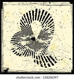 Grunge zodiac sign
