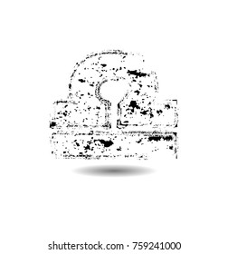 Grunge zodiac sign