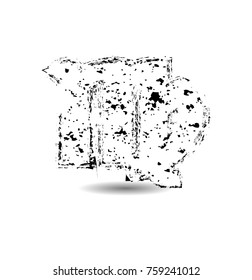 Grunge zodiac sign