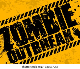 Grunge zombie outbreak