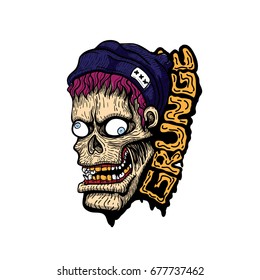 Grunge Zombie skateboard