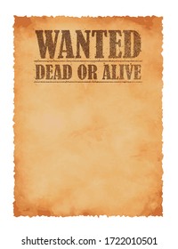 Grunged wanted paper template vector illustration 
