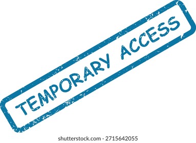 A grunge-effect blue rubber stamp with 