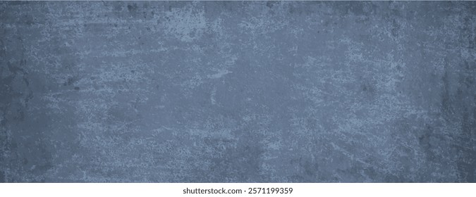 Grunge-style background with a textured blue background, featuring a rough, distressed blue surface for a vintage look. Rough concrete texture background. Blue background vector.