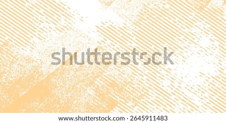 Grunge-style background with a textured, distressed. The background is primarily orange with white patches, creating an orange, rugged effect. Brush stroke texture background. Orange background vector