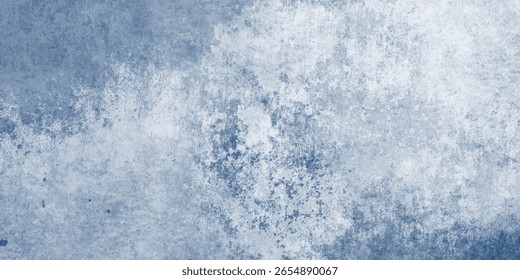 Grunge-style blue wall texture with artistic wear, tear, and scratchy paint details

